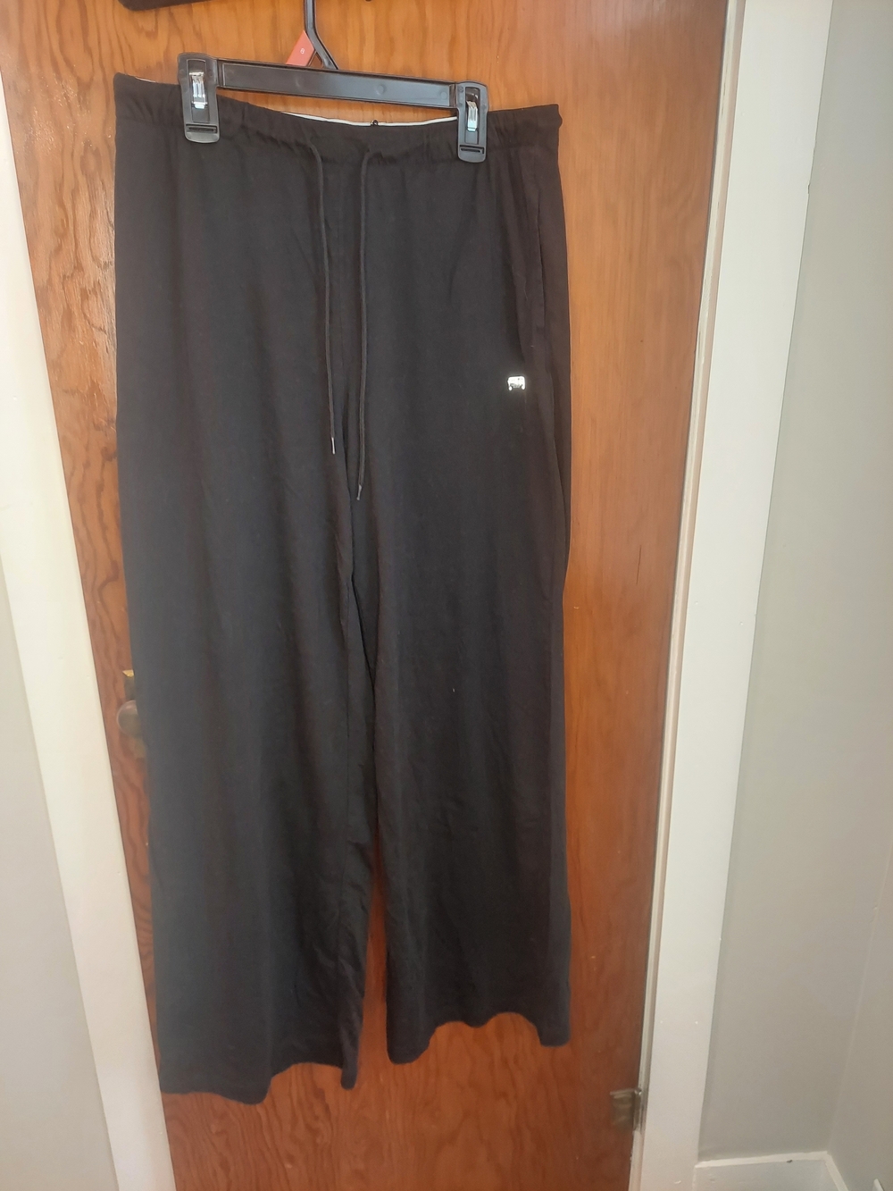 Victoria's Secret Black Wide-Leg Lounge Pants